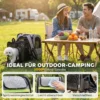 Uitbreidbare Hondenbox Transportbox Voor Honden Met 5 Zakken Reflecterende Streep Voor Honden Tot 10 Kg 33,5x28x42cm Lichtgrijs