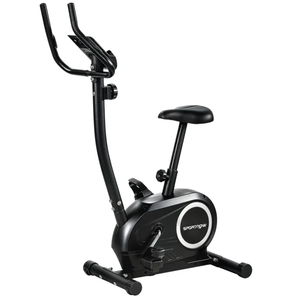 Verstelbare Hometrainer Fiets Met APP, Magnetische Weerstand, LCD Monitor, Hartslagsensoren, Mobiele Telefoonhouder