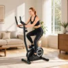 Verstelbare Hometrainer Fiets Met APP, Magnetische Weerstand, LCD Monitor, Hartslagsensoren, Mobiele Telefoonhouder