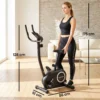 Verstelbare Hometrainer Fiets Met APP, Magnetische Weerstand, LCD Monitor, Hartslagsensoren, Mobiele Telefoonhouder