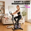 Verstelbare Hometrainer Fiets Met APP, Magnetische Weerstand, LCD Monitor, Hartslagsensoren, Mobiele Telefoonhouder
