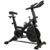Verstelbare Hometrainer Fiets Met APP, Magnetische Weerstand, LCD Monitor, Verstelbaar Stuur, Telefoonhouder