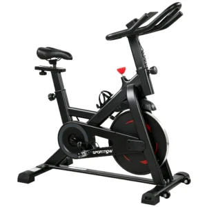 Verstelbare Hometrainer Fiets Met APP, Magnetische Weerstand, LCD Monitor, Verstelbaar Stuur, Telefoonhouder