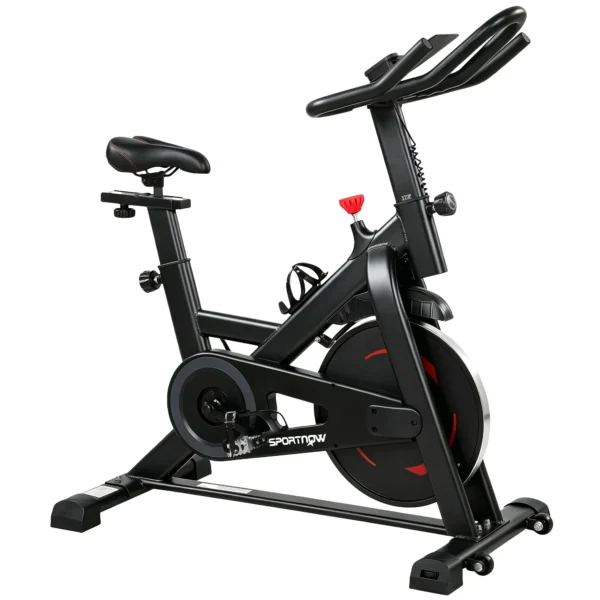 Verstelbare Hometrainer Fiets Met APP, Magnetische Weerstand, LCD Monitor, Verstelbaar Stuur, Telefoonhouder