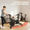 Verstelbare Hometrainer Fiets Met APP, Magnetische Weerstand, LCD Monitor, Verstelbaar Stuur, Telefoonhouder
