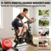 Verstelbare Hometrainer Fiets Met APP, Magnetische Weerstand, LCD Monitor, Verstelbaar Stuur, Telefoonhouder