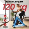 Verstelbare Hometrainer Fiets Met APP, Magnetische Weerstand, LCD Monitor, Verstelbaar Stuur, Telefoonhouder