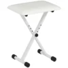 Verstelbare Opvouwbare X vormige Pianokruk Met Kunstleren Kussen 39 X 29 X 37 47 Cm Wit