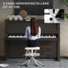 Verstelbare Opvouwbare X vormige Pianokruk Met Kunstleren Kussen 39 X 29 X 37 47 Cm Wit