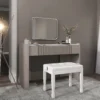 Verstelbare Pianokruk, Pianobank Met Kunstleren Kussen Voor Piano Keyboard 64 X 35 X 45 55 Cm Wit