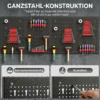 Wandrek Opslagsysteem 60 X 40 Cm, 38 Stks. Opbergrek Met Haken Planken Zichtbare Opslagbakken, Zwart+Rood