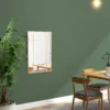 Wandspiegel, Decoratieve Spiegel Met Metalen Frame, Gouden Strepen, Meerlaags Glas, 90B X 2T X 60H Cm