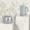 Waterkoker En Broodrooster Set, 1,7L 2200W Snelkook Waterkoker Met Thermostaat