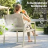 Weerbestendige Tuinmeubelset Van Metaal, Zitgroep Voor 4 Personen, Tuinlounge Met 2 zitsbank, 2 Stoelen, Bijzettafel, Groen