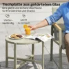 Weerbestendige Tuinmeubelset Van Metaal, Zitgroep Voor 4 Personen, Tuinlounge Met 2 zitsbank, 2 Stoelen, Bijzettafel, Groen