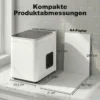 Zelfreinigende Tafel ijsmachine Compacte Ijsmaker Met Schep En Mand Wit