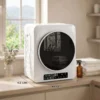 1000 W Compacte Afvoerdroger Met Extra Droog & ECO Modi, Timer En Temperatuurinstellingen, Wit