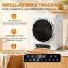 1000 W Compacte Afvoerdroger Met Extra Droog & ECO Modi, Timer En Temperatuurinstellingen, Wit