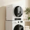 1000 W Compacte Afvoerdroger Met Extra Droog & ECO Modi, Timer En Temperatuurinstellingen, Wit