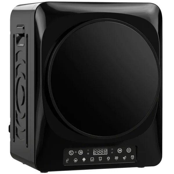 1000 W Compacte Afvoerdroger Met Extra Droog & ECO Modi, Timer En Temperatuurinstellingen, Zwart