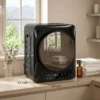1000 W Compacte Afvoerdroger Met Extra Droog & ECO Modi, Timer En Temperatuurinstellingen, Zwart