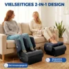 2 in 1 Beenmassageapparaat Met Warmte, Luchtcompressie, Timer, 3 Modi & Intensiteiten, Blauw En Zwart