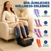 2 in 1 Beenmassageapparaat Met Warmte, Luchtcompressie, Timer, 3 Modi & Intensiteiten, Blauw En Zwart
