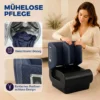 2 in 1 Beenmassageapparaat Met Warmte, Luchtcompressie, Timer, 3 Modi & Intensiteiten, Blauw En Zwart