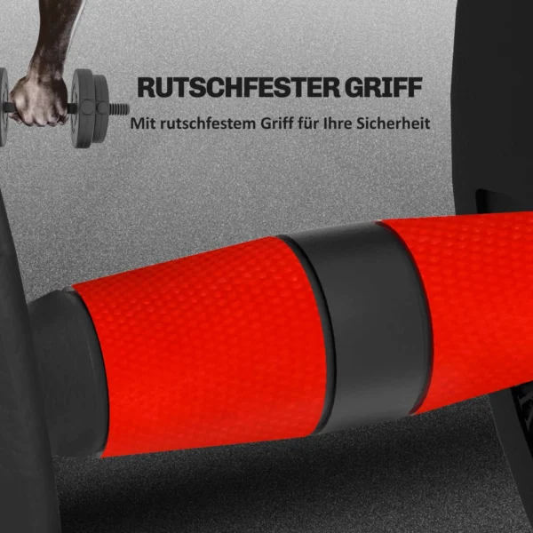 2 In 1 Halterset 15 Kg Verstelbare Korte Halter & Lange Halter Professionele Dumbbell Krachttraining Zwart