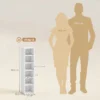 204 CD opbergrekken In Set Van 2, Blu Ray Torenstandaard Met Verstelbare Planken, Boekenkast organizer, Wit