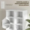 204 CD opbergrekken In Set Van 2, Blu Ray Torenstandaard Met Verstelbare Planken, Boekenkast organizer, Wit