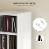 204 CD opbergrekken In Set Van 2, Blu Ray Torenstandaard Met Verstelbare Planken, Boekenkast organizer, Wit