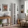 204 CD opbergrekken In Set Van 2, Blu Ray Torenstandaard Met Verstelbare Planken, Boekenkast organizer, Wit