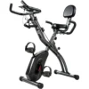 3 In 1 Hometrainer Fiets Opvouwbaar Stil Ligfiets Met LCD Monitor Bluetooth Hartslagsensor Weerstandsband