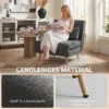 3 in 1 Opvouwbare Slaapstoel, Slaapfauteuil In Linnenlook Met Verstelbare Rugleuning En Dikke Bekleding, Grijs