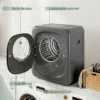 4 Kg Wasdroger, Compact Ontwerp, 5 Modi, Timer, Grijs+Zwart