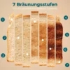 4 Sneetjes Broodrooster Met 7 Bruiningsniveaus, Opwarm , Ontdooi En Annuleerfunctie