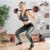 6 in 1 Dumbbell Set Korte Halter Set Korte Halters Lange Halters Verstelbaar 30 KG Voor Krachttraining Thuis
