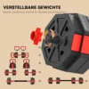 6 in 1 Dumbbell Set Korte Halter Set Korte Halters Lange Halters Verstelbaar 30 KG Voor Krachttraining Thuis