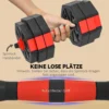 6 in 1 Dumbbell Set Korte Halter Set Korte Halters Lange Halters Verstelbaar 30 KG Voor Krachttraining Thuis