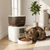 Automatische Kattenvoerautomaat, 2,4G WLAN, 4L, App besturing, 1 10 Maaltijden, 10s Voeroproep