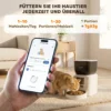 Automatische Kattenvoerautomaat, 2,4G WLAN, 4L, App besturing, 1 10 Maaltijden, 10s Voeroproep