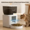 Automatische Kattenvoerautomaat, 2,4G WLAN, 4L, App besturing, 1 10 Maaltijden, 10s Voeroproep
