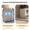 Automatische Kattenvoerautomaat, 2,4G WLAN, 4L, App besturing, 1 10 Maaltijden, 10s Voeroproep