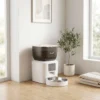 Automatische Kattenvoerautomaat, 2,4G WLAN, 4L, App besturing, 1 10 Maaltijden, 10s Voeroproep