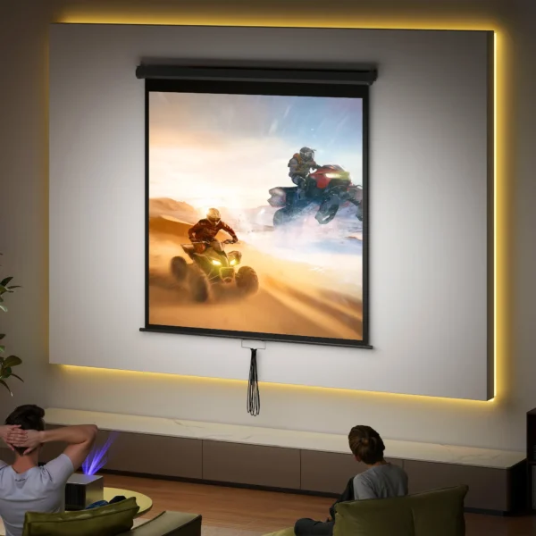 Beamer Scherm 152 X 152 Cm 85 Inch 1:1 HD 4K Projectiescherm Voor Thuisbioscoop Kantoorpresentaties