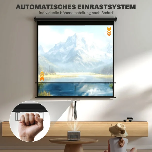 Beamer Scherm 152 X 152 Cm 85 Inch 1:1 HD 4K Projectiescherm Voor Thuisbioscoop Kantoorpresentaties