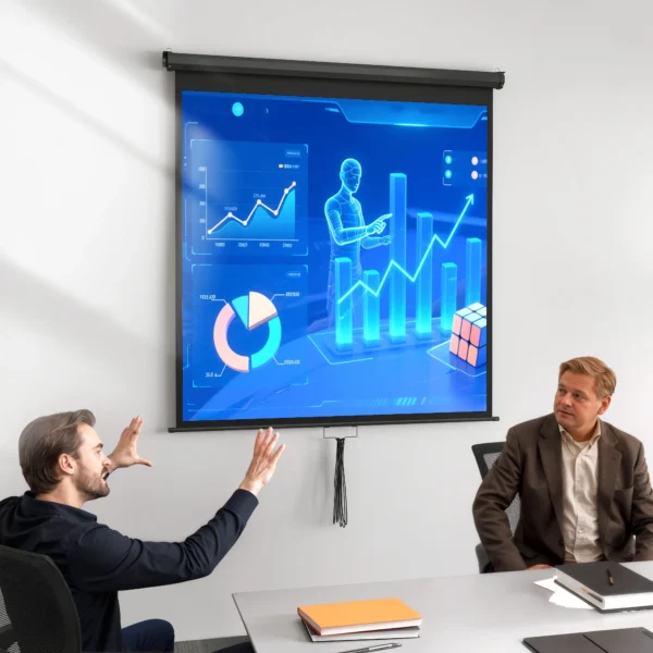 Beamer Scherm 152 X 152 Cm 85 Inch 1:1 HD 4K Projectiescherm Voor Thuisbioscoop Kantoorpresentaties