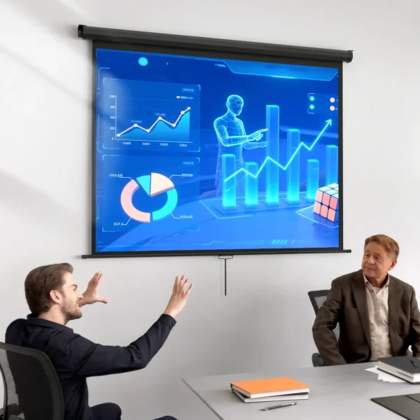 Beamer Scherm 171 X 128 Cm 84 Inch 4:3 HD 4K Projectiescherm Kunststof, Metaal Home Cinema