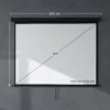 Beamer Scherm 171 X 128 Cm 84 Inch 4:3 HD 4K Projectiescherm Kunststof, Metaal Home Cinema